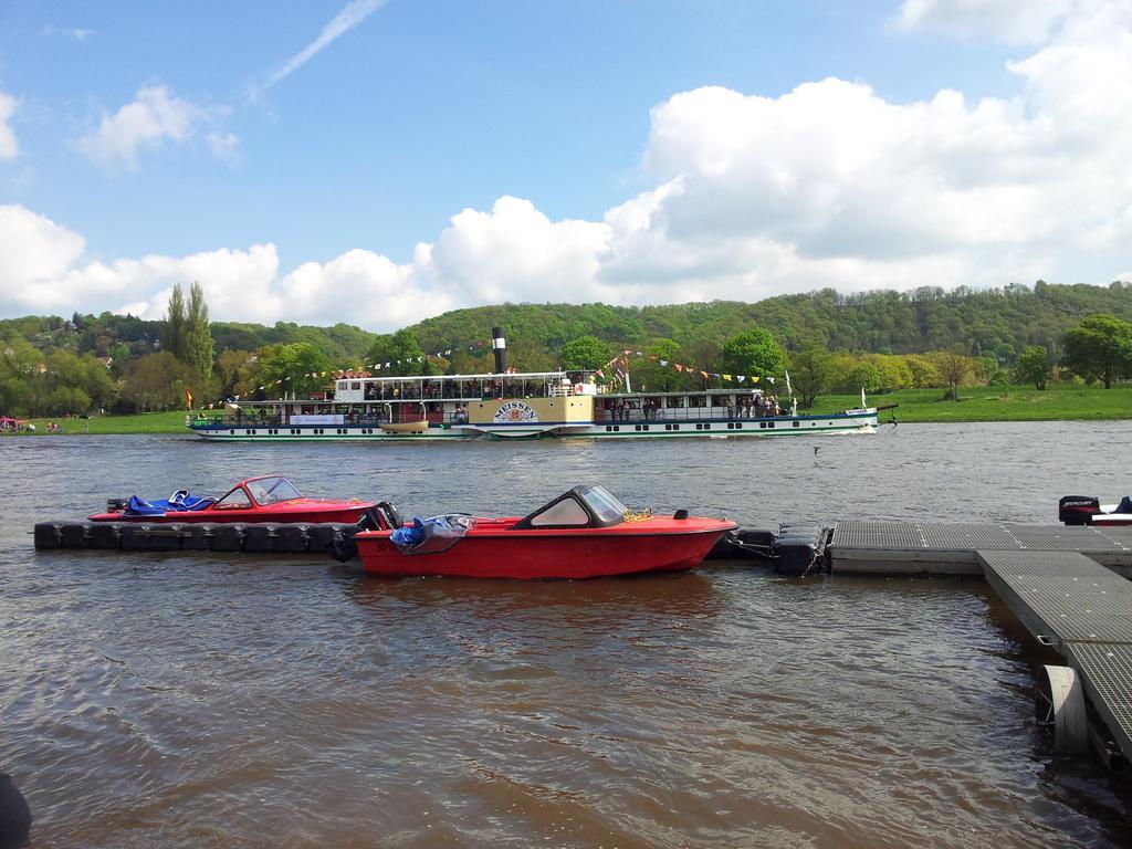 Ferienwohnung An Der Elbe Dresda Cameră foto